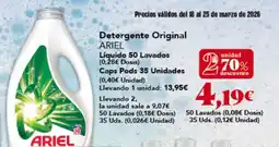 Gadis ARIEL Caps Pod: 35 Unidade: oferta