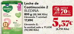 Gadis BLÉDINA Leche de Continuación 2 oferta