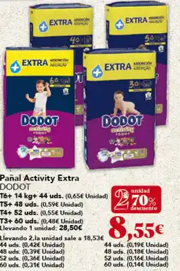 Gadis DODOT Pañal Activity Extra oferta