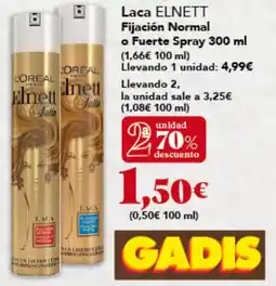 Gadis ELNETT Laca Fijación Normal o Fuerte Spray oferta