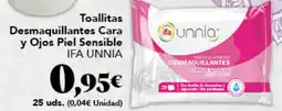 Gadis IFA UNNIA Desmaquillantes Cara y Ojos Piel Sensible oferta