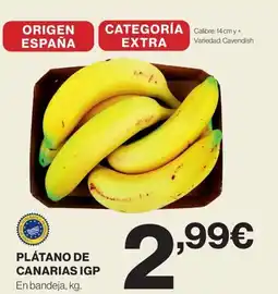 Hipercor Plátano de canarias igp oferta