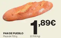 Hipercor Pan de pueblo oferta
