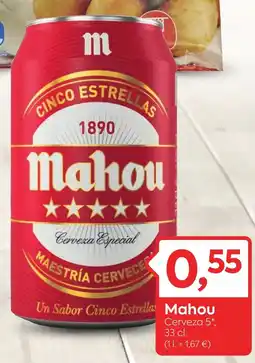 Suma Supermercados MAHOU oferta