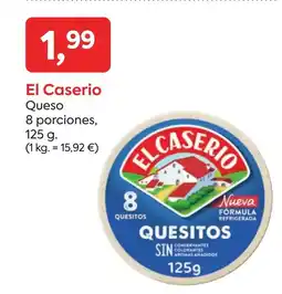 Suma Supermercados EL CASERIO Queso 8 porciones oferta