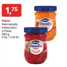 Suma Supermercados HERO Mermelada melocotón o fresa oferta