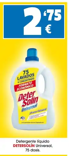 TOP Cash & Carry DETERSOLÍN Detergente líquido Universal, 75 dosis oferta