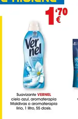 TOP Cash & Carry VERNEL Suavizante cielo azul, aromaterapia Maldivas o aromaterapia lirio 55 dosis oferta