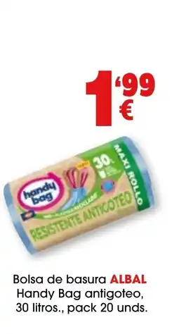 TOP Cash & Carry ALBAL Bolsa de basura Handy Bag antigoteo oferta