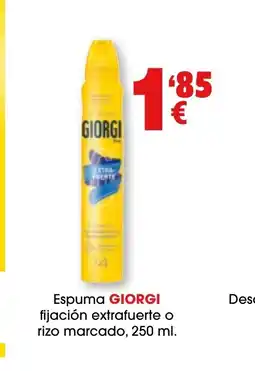 TOP Cash & Carry GIORGI Espuma fijación extrafuerte o rizo marcado oferta