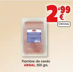 TOP Cash & Carry ARGAL Fiambre de cerdo oferta