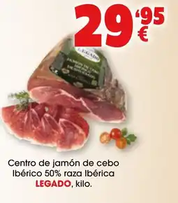TOP Cash & Carry LEGADO Centro de jamón de cebo Ibérico 50% raza Ibérica oferta