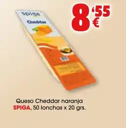 TOP Cash & Carry SPIGA Queso Cheddar naranja 50 lonchas oferta