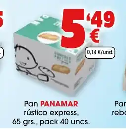 TOP Cash & Carry PANAMAR Pan rústico express oferta