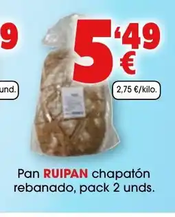 TOP Cash & Carry RUIPAN Pan chapatón rebanado oferta