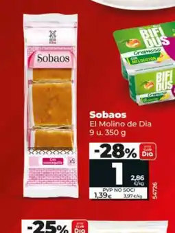 Dia EL MOLINO DE DIA Sobaos oferta