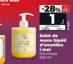 Dia DIA IMAQE Sabó de mans líquid d'ametlles i mel oferta