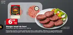 Dia SELECCIÓN DE DIA Burger meat de boví oferta