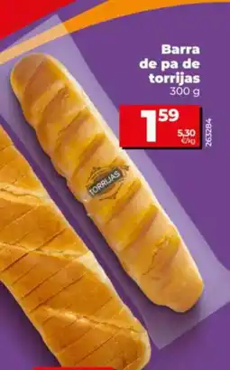 Dia Barra de pa de torrijas oferta