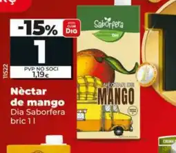 Dia DIA SABORFERA Néctar de mango oferta