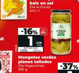 Dia DIA VEGECAMPO Mongetes verdes planes tallades oferta