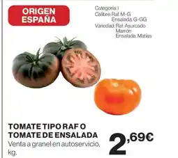 El Corte Inglés Tomate tipo rafo tomate de ensalada oferta