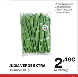El Corte Inglés Judía verde extra oferta