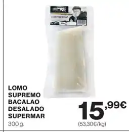 El Corte Inglés Lomo supremo bacalao desalado supermar oferta