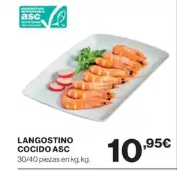 El Corte Inglés Langostino cocido asc oferta