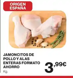 El Corte Inglés Jamoncitos de pollo y alas enteras formato ahorro oferta