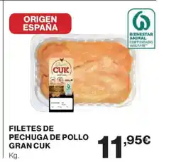 El Corte Inglés CUK Filetes de pechuga de pollo gran oferta