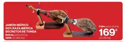 El Corte Inglés Jamón ibérico 50% raza ibérica secretos de tonda oferta