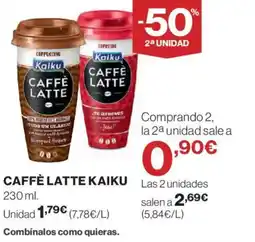 El Corte Inglés KAIKU Caffè latte oferta