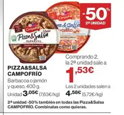 El Corte Inglés CAMPOFRÍO Pizza&salsa oferta