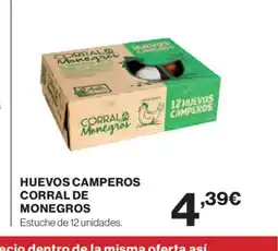 El Corte Inglés Huevos camperos corral de monegros oferta