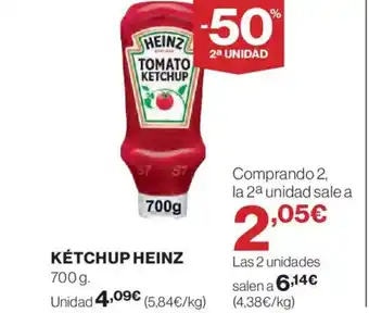 El Corte Inglés HEINZ Kétchup oferta
