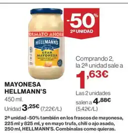 El Corte Inglés HELLMANN'S Mayonesa oferta