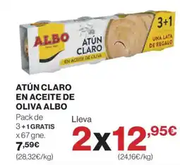 El Corte Inglés ALBO Atún claro en aceite de oliva oferta