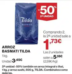 El Corte Inglés TILDA Arro basmati oferta
