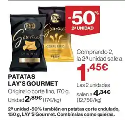 El Corte Inglés LAY'S Patatas gourmet oferta