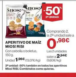 El Corte Inglés MIOS! RISI Aperitivo de maíz oferta