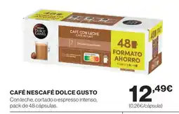 El Corte Inglés NESCAFÉ DOLCE GUSTO Café oferta