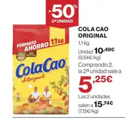 El Corte Inglés COLA CAO Original oferta