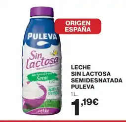 El Corte Inglés PULEVA Leche sin lactosa semidesnatada oferta