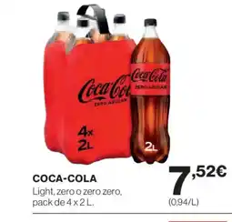 El Corte Inglés COCA-COLA Light, zero o zero zero oferta