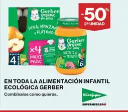 El Corte Inglés GERBER En toda la alimentación infantil ecológica oferta