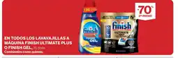 El Corte Inglés En todos los lavavajillas a máquina finish ultimate plus o finish gel, 35 dosis oferta
