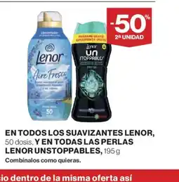 El Corte Inglés LENOR En todos los suavizantes oferta