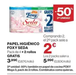 El Corte Inglés FOXY Papel higiénico oferta