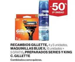 El Corte Inglés GILLETTE Recambios oferta